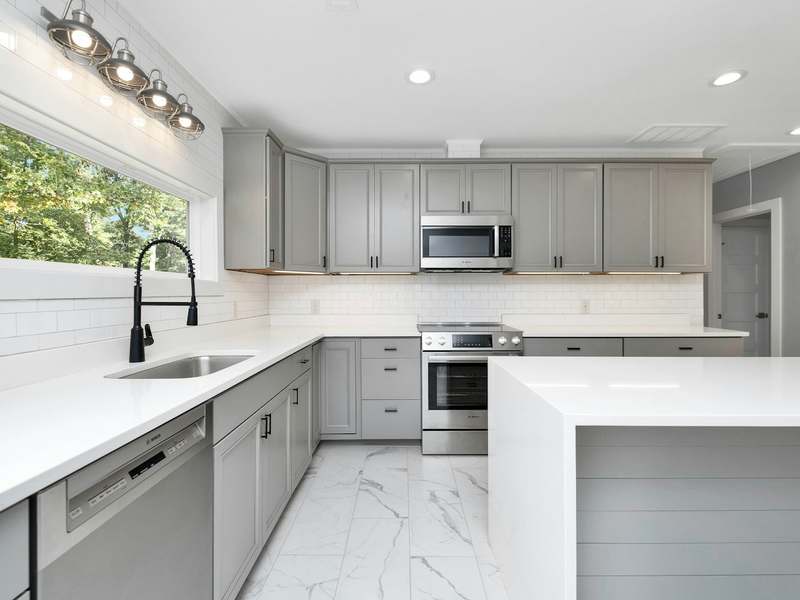 Cozinha modulada clara